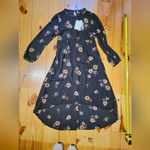 Who What Wear Black Floral Dress